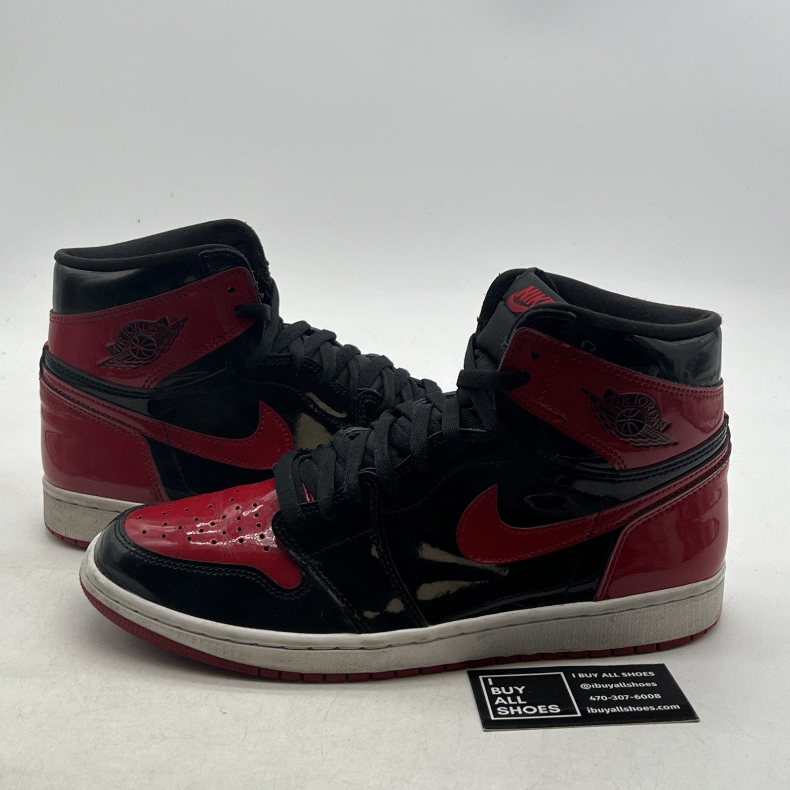 Size 11 - Air Jordan 1 Retro OG High Patent Bred (555088-063)
