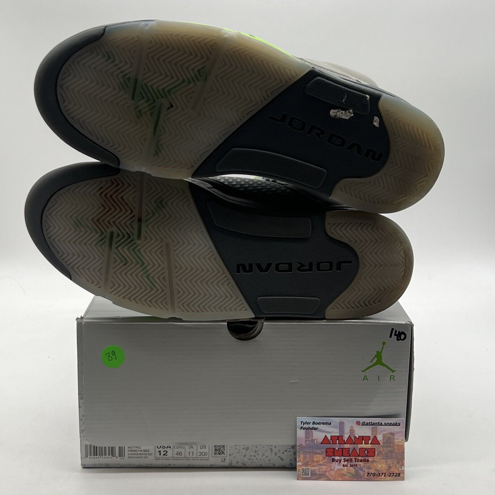 Size 12 - Jordan 5 Retro Green Bean Grey (DM9014-003)