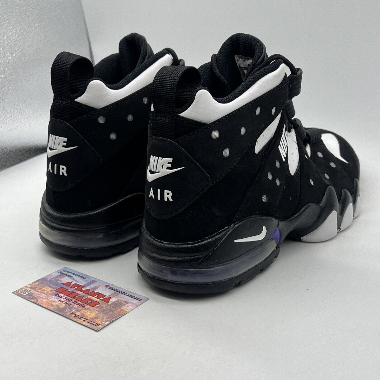 Size 10 - Nike Air Max 2 CB 94 2015 Black Purple Black White Suede (305440-006)