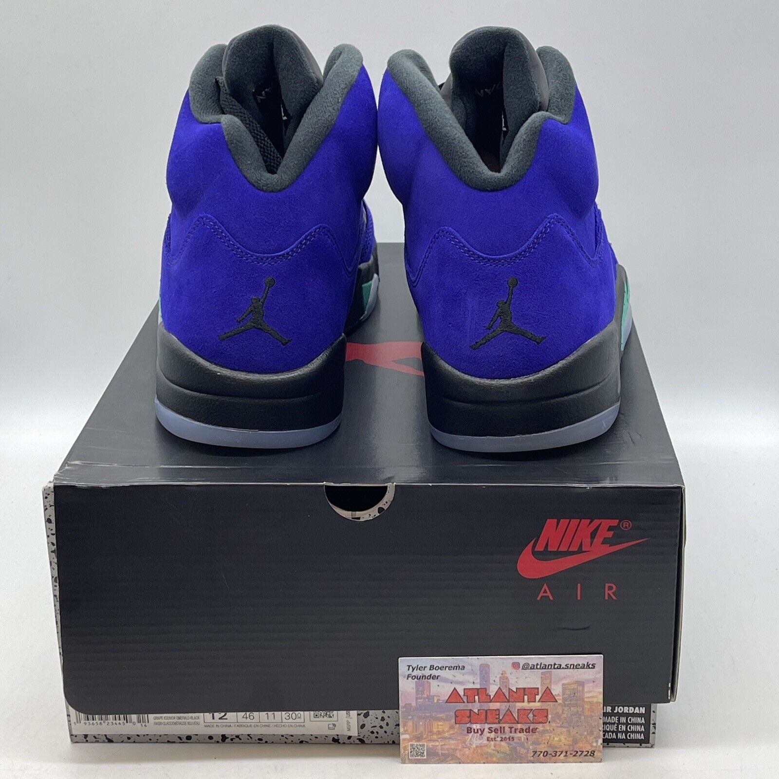 Size 12 - Jordan 5 Retro Alternate Grape 2020 Purple Suede Black (136027-500)