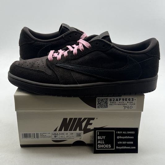 Size 9.5 - Travis Scott x Air Jordan 1 Retro OG SP Low Velvet Brown (DM7866-202)