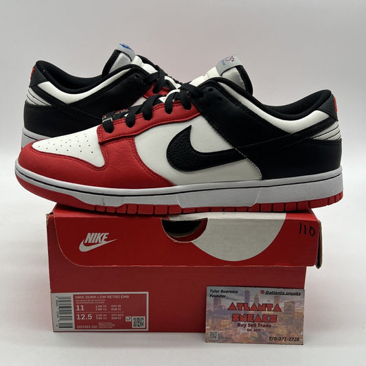 Size 11 - Nike Dunk Low EMB x NBA 75th Anniversary - Bulls 2021 (DD3363-100)