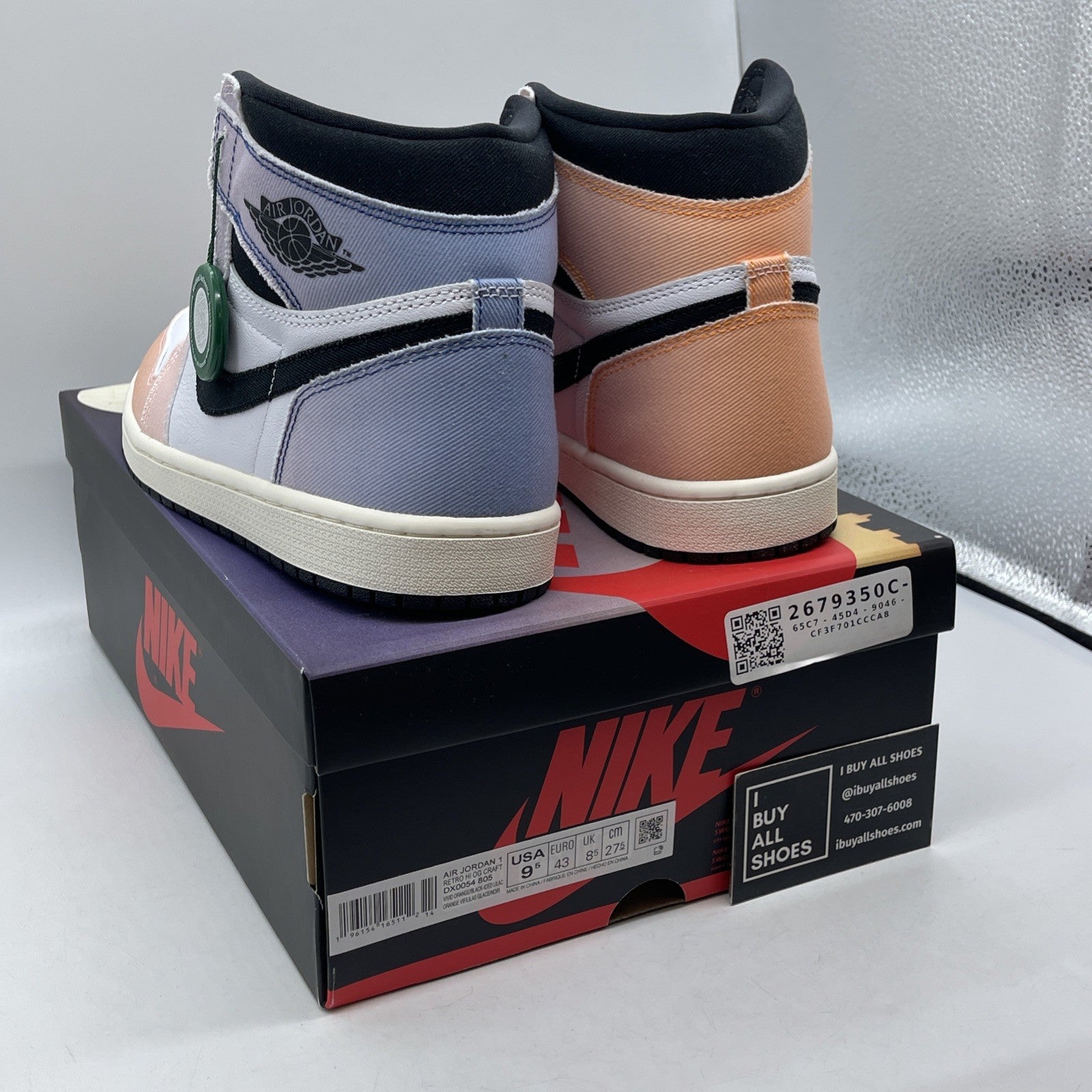 Size 9.5 - Air Jordan 1 Retro OG High Skyline White Pink Suede (DX0054-805)