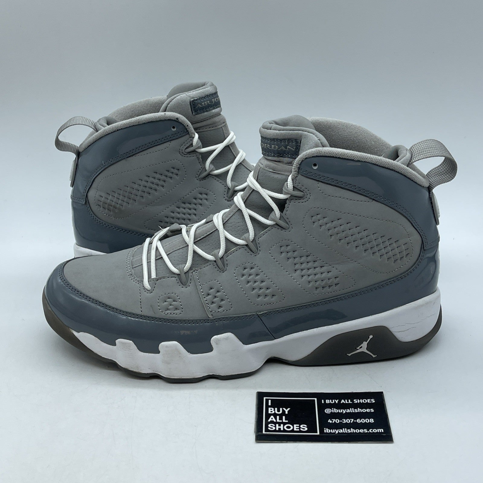 Size 11.5 - Air Jordan 9 Retro 2012 Cool Grey (302370-015)
