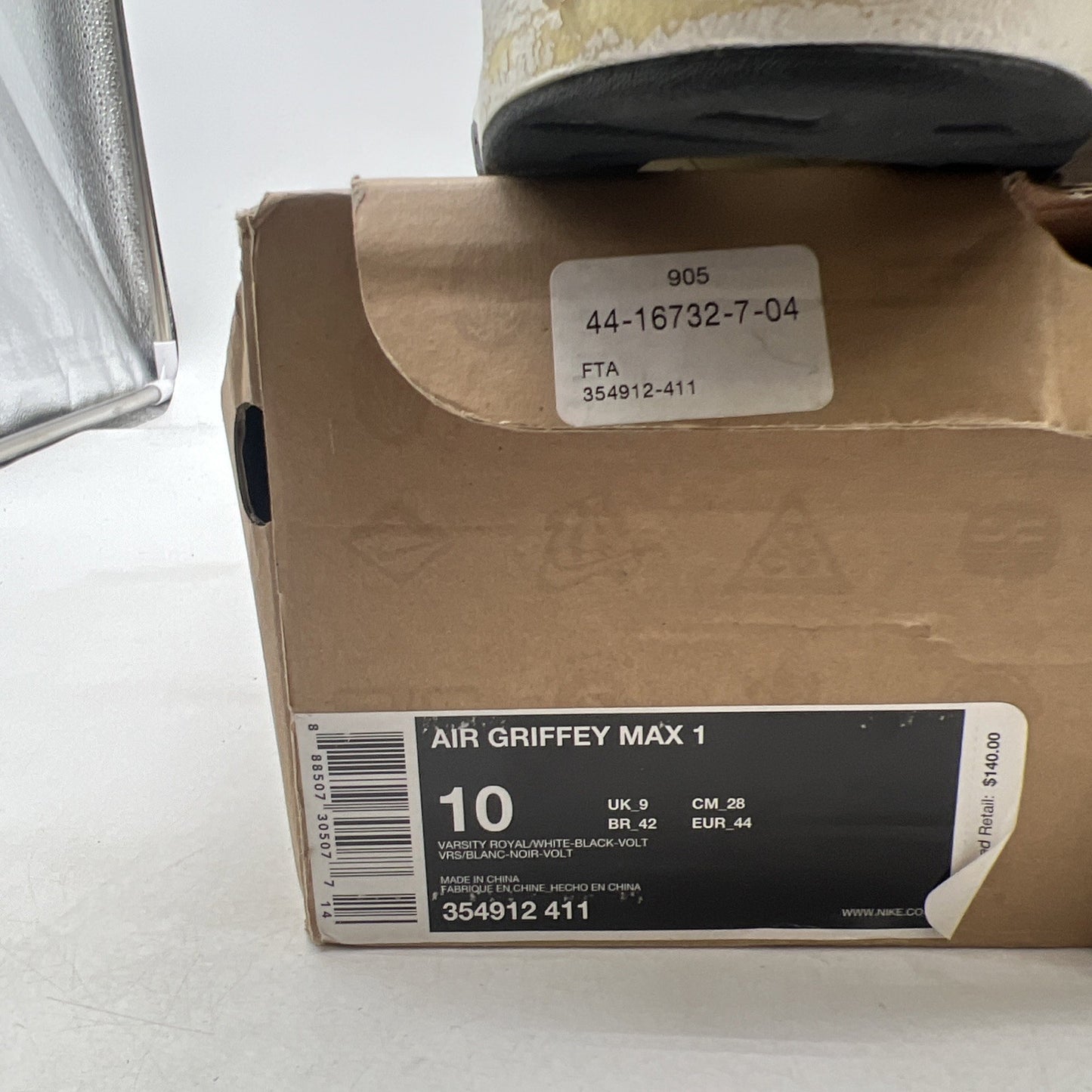 Size 10 - Nike Air Griffey Max 1 Varsity Royal (354912-411)