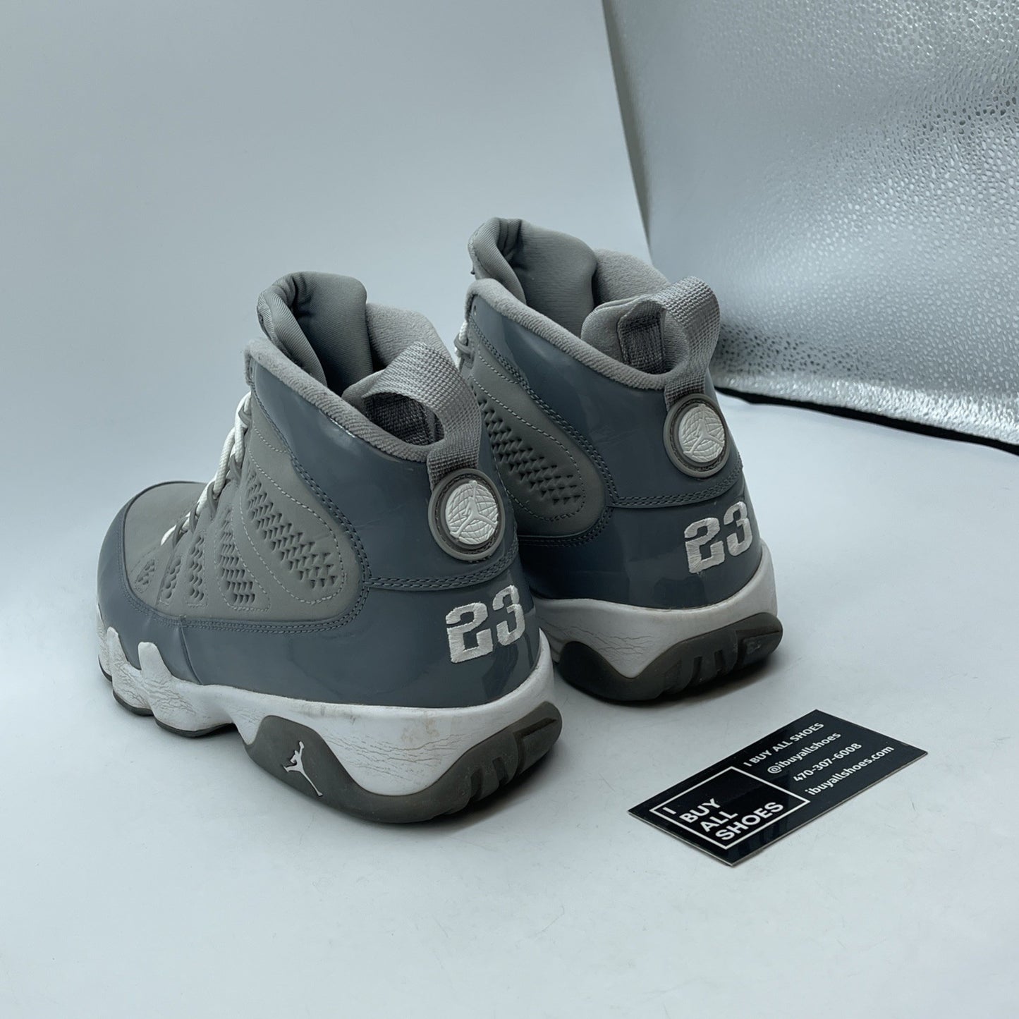 Size 9.5 - Air Jordan 9 Retro 2012 Cool Grey Suede Leather (302370-015)