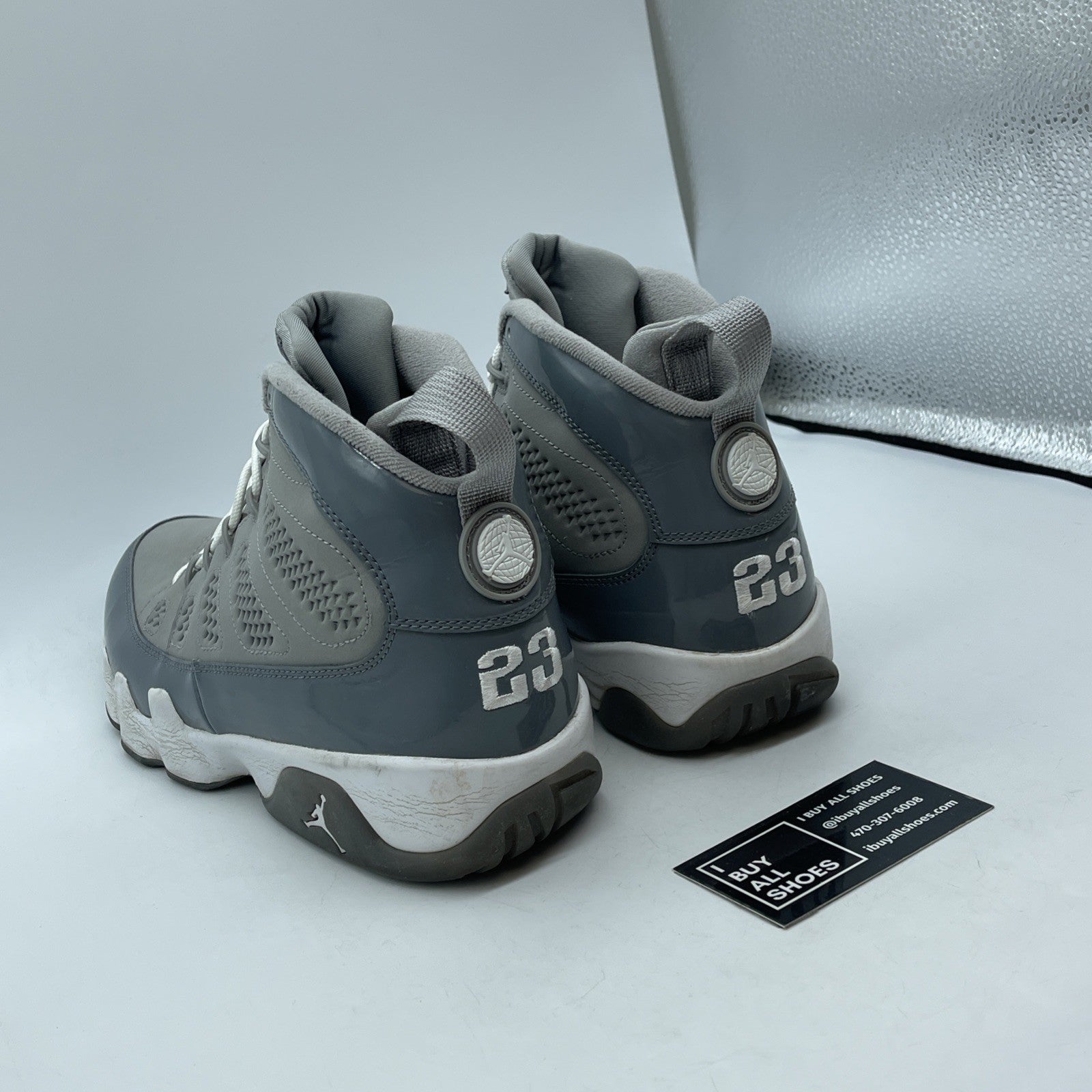 Size 9.5 - Air Jordan 9 Retro 2012 Cool Grey Suede Leather (302370-015)