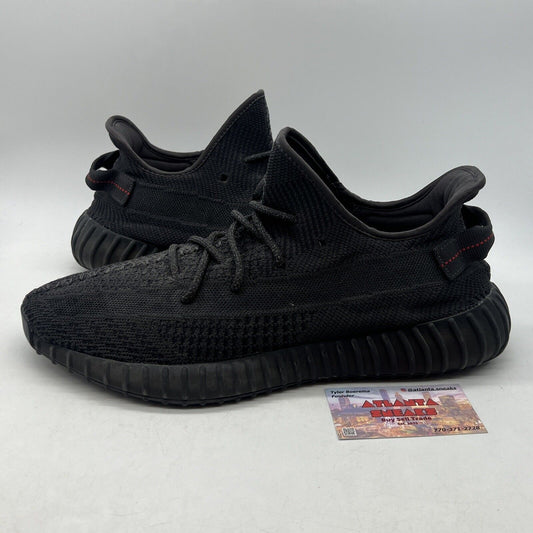 Size 13 - adidas Yeezy Boost 350 V2 Low Black Non-Reflective (FU9006)