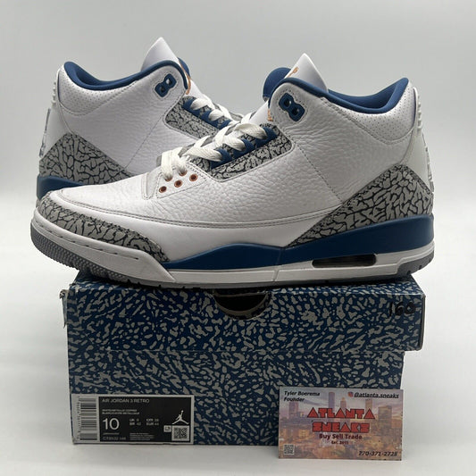 Size 10 - Air Jordan 3 Retro Mid Washington Wizards (CT8532-148)