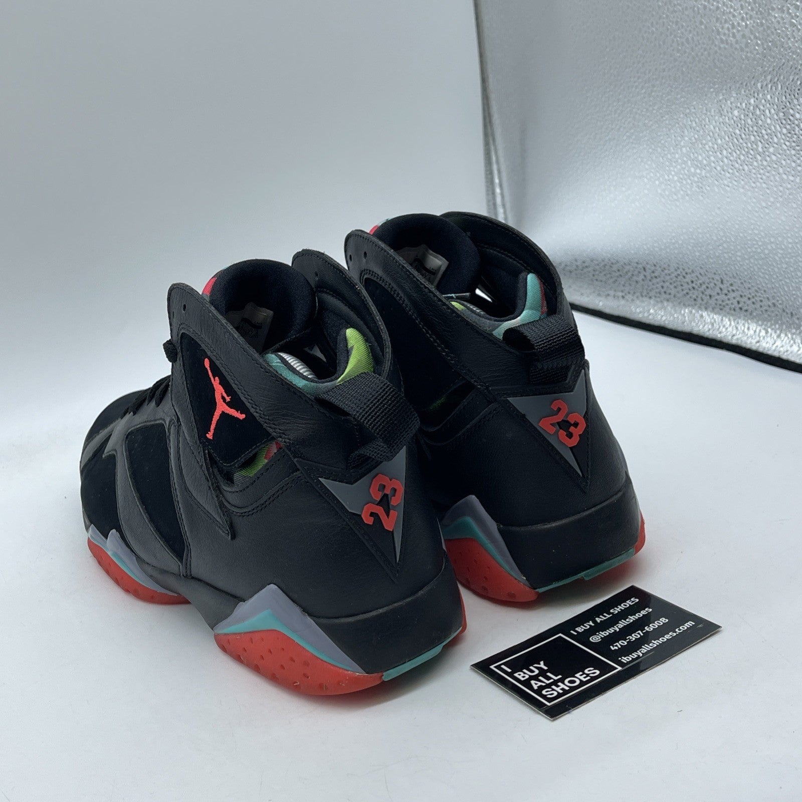 Size 9.5 - Air Jordan 7 Retro 30th Barcelona Nights Black Suede (705350-007)