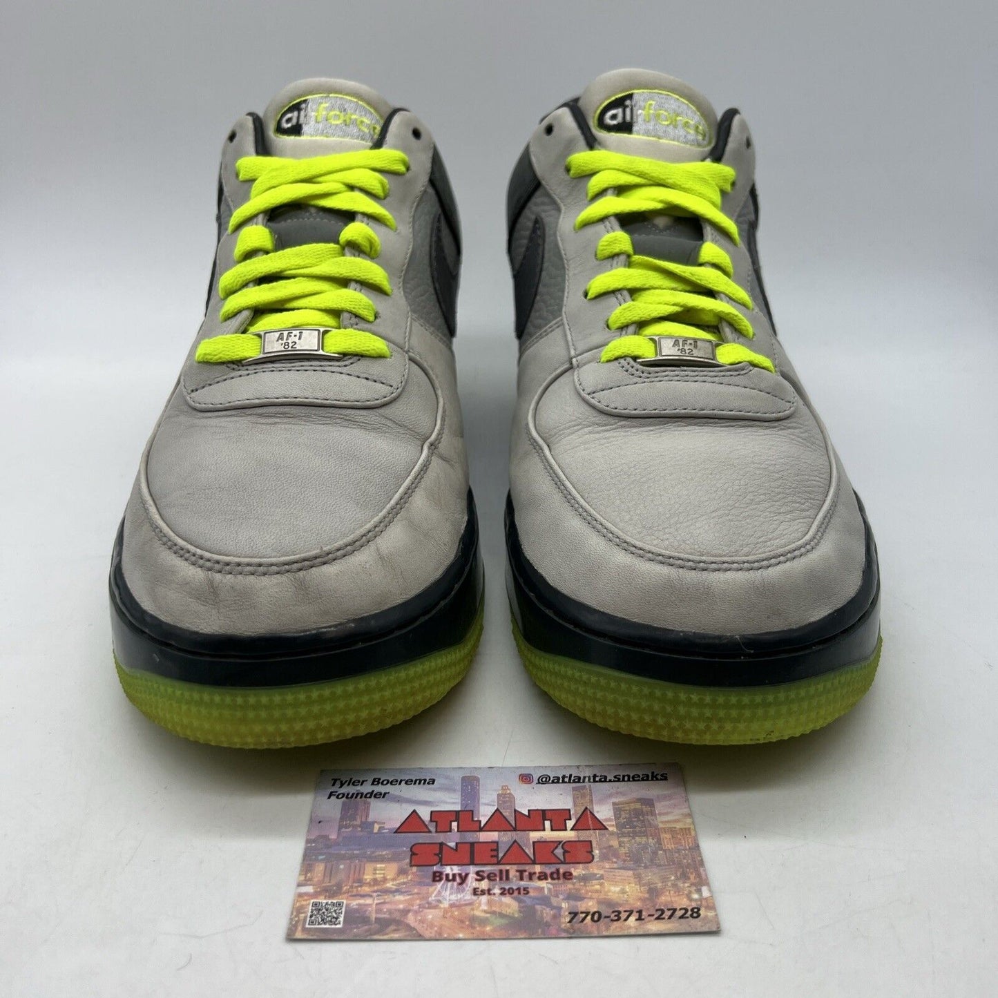 Size 12 - Nike Air Force 1 Supreme Max Air Air Max 95 Grey Volt (318772-001)