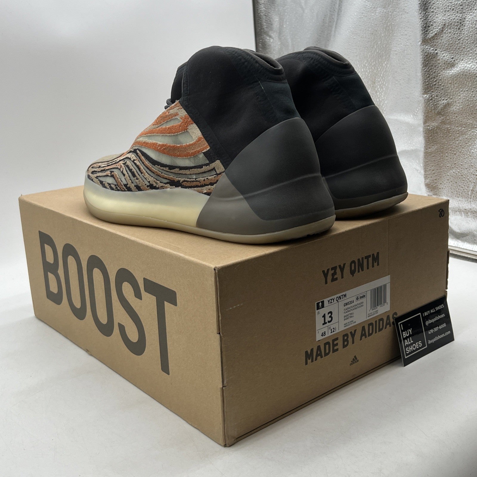 Size 13 - adidas Yeezy Quantum Flash Orange (GW5314)