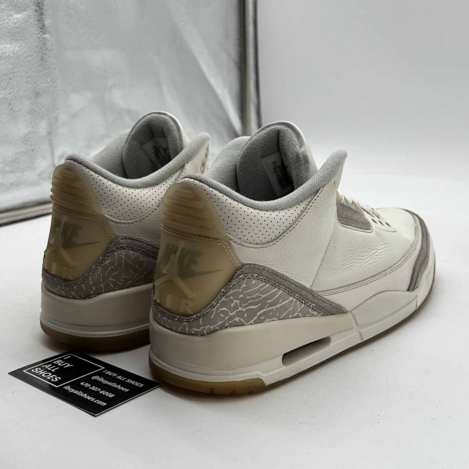 Size 11 - Air Jordan 3 Retro Craft Ivory/Grey White Leather (FJ9579-100)