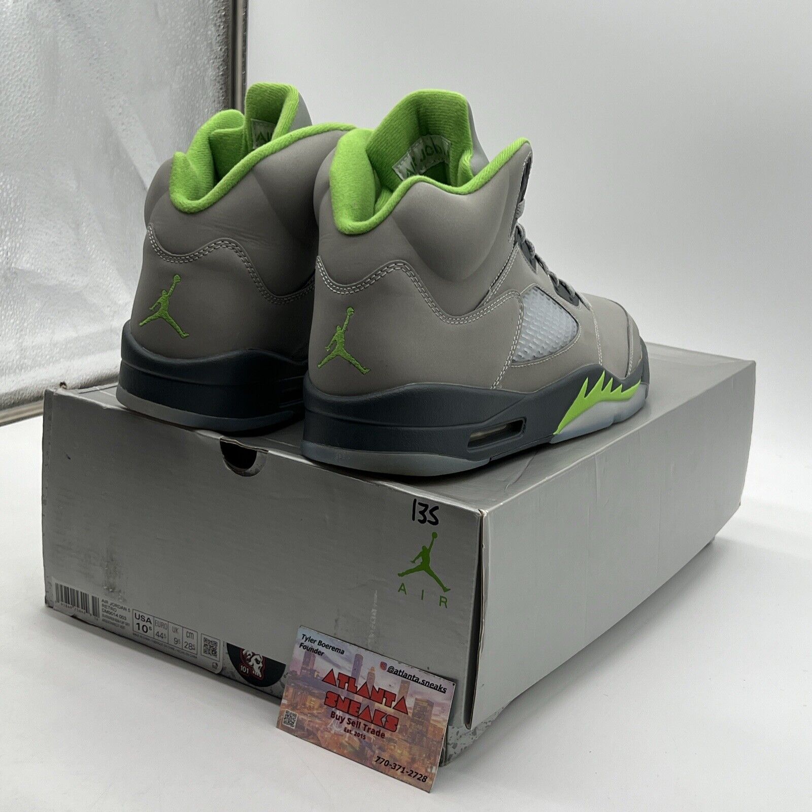 Size 10.5 - Jordan 5 Retro Green Bean Grey Leather (DM9014-003)