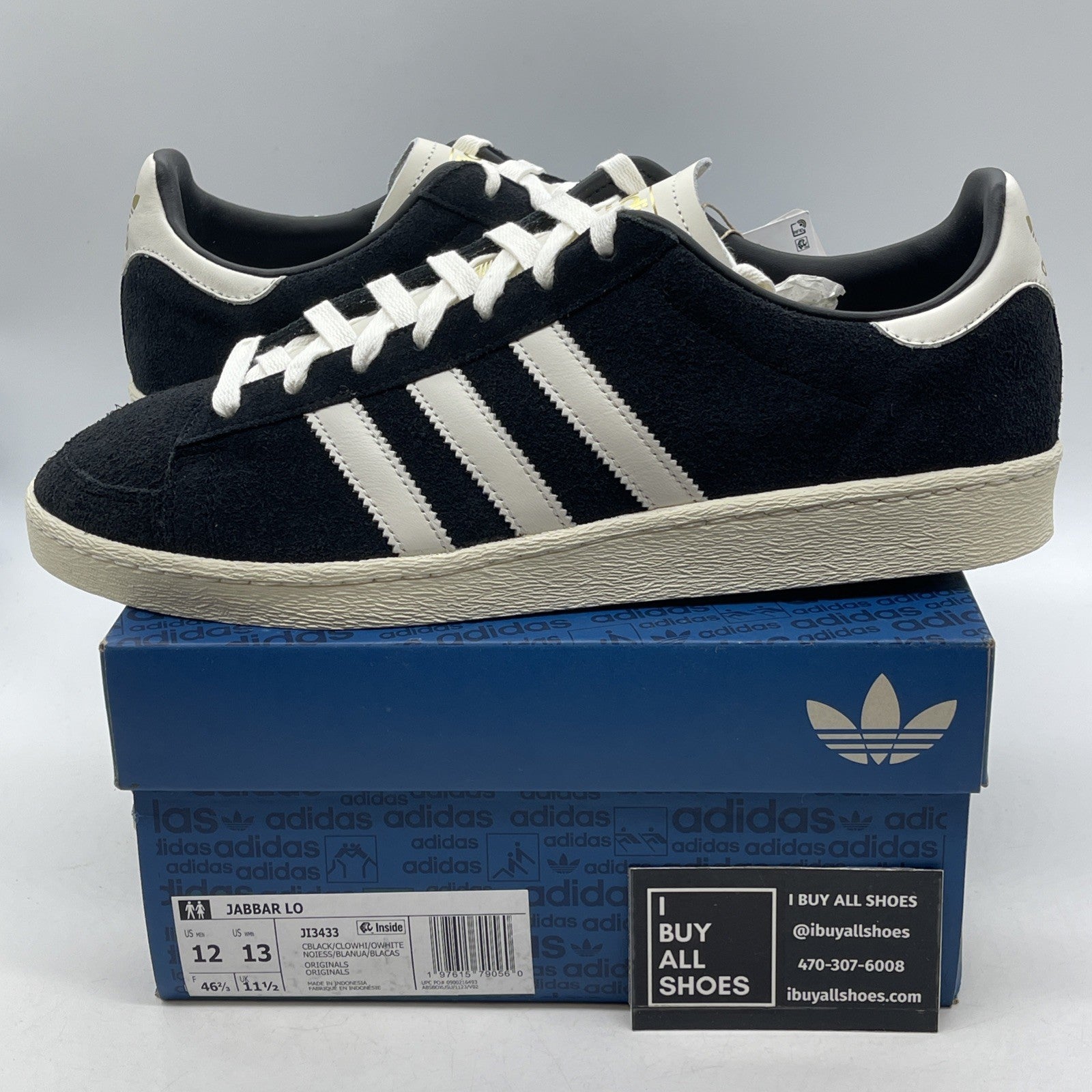 Size 12 - Adidas Jabbar Low Black White (JI3433)