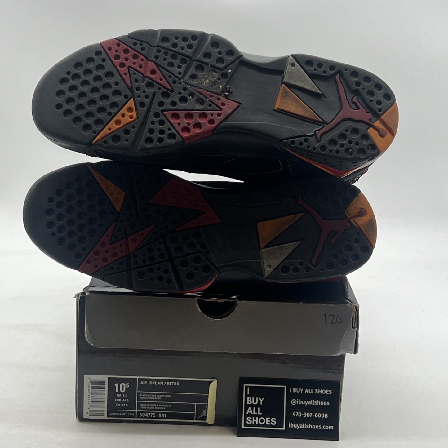 Size 10.5 - Air Jordan 7 Retro 2006 Citrus (304775-081)