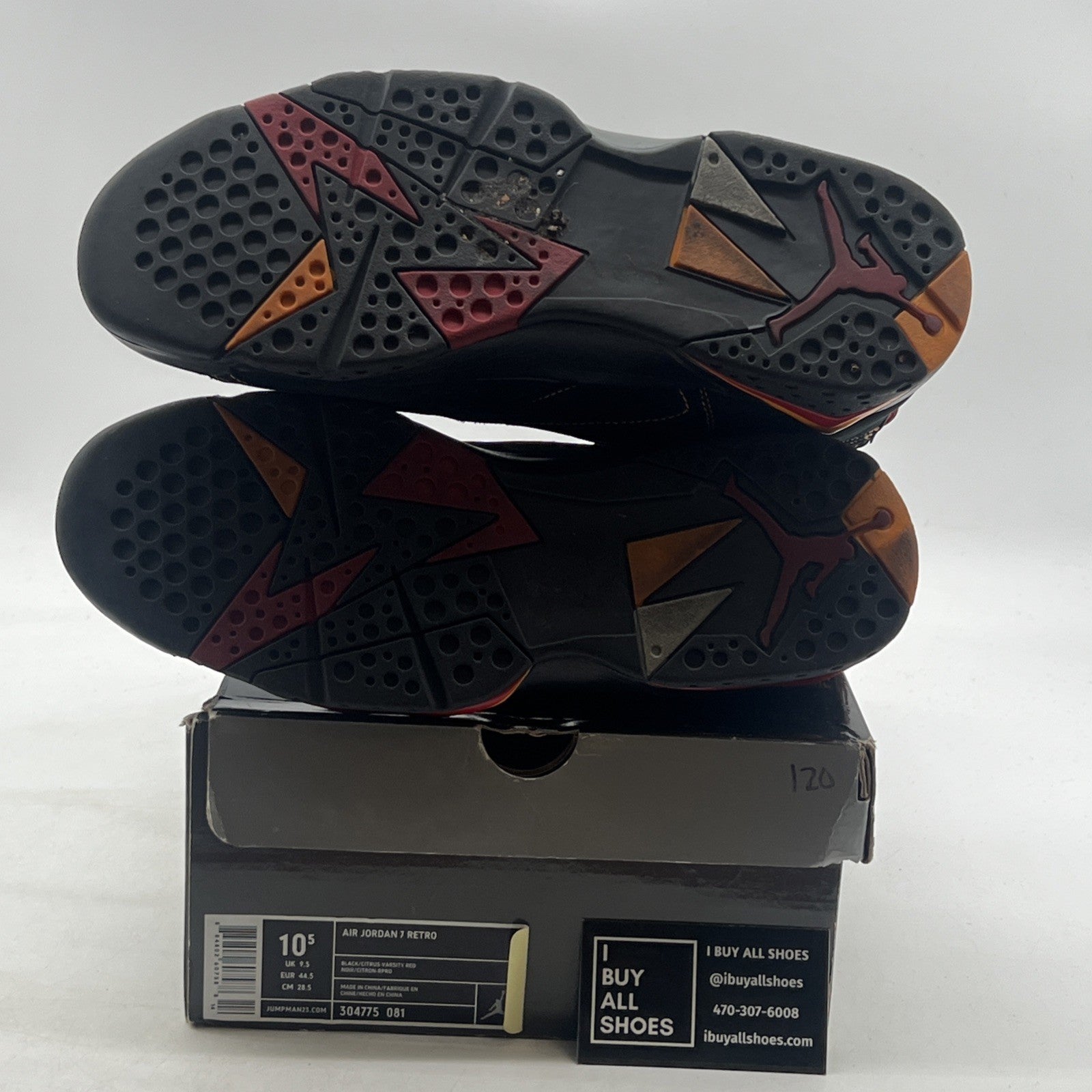 Size 10.5 - Air Jordan 7 Retro 2006 Citrus (304775-081)