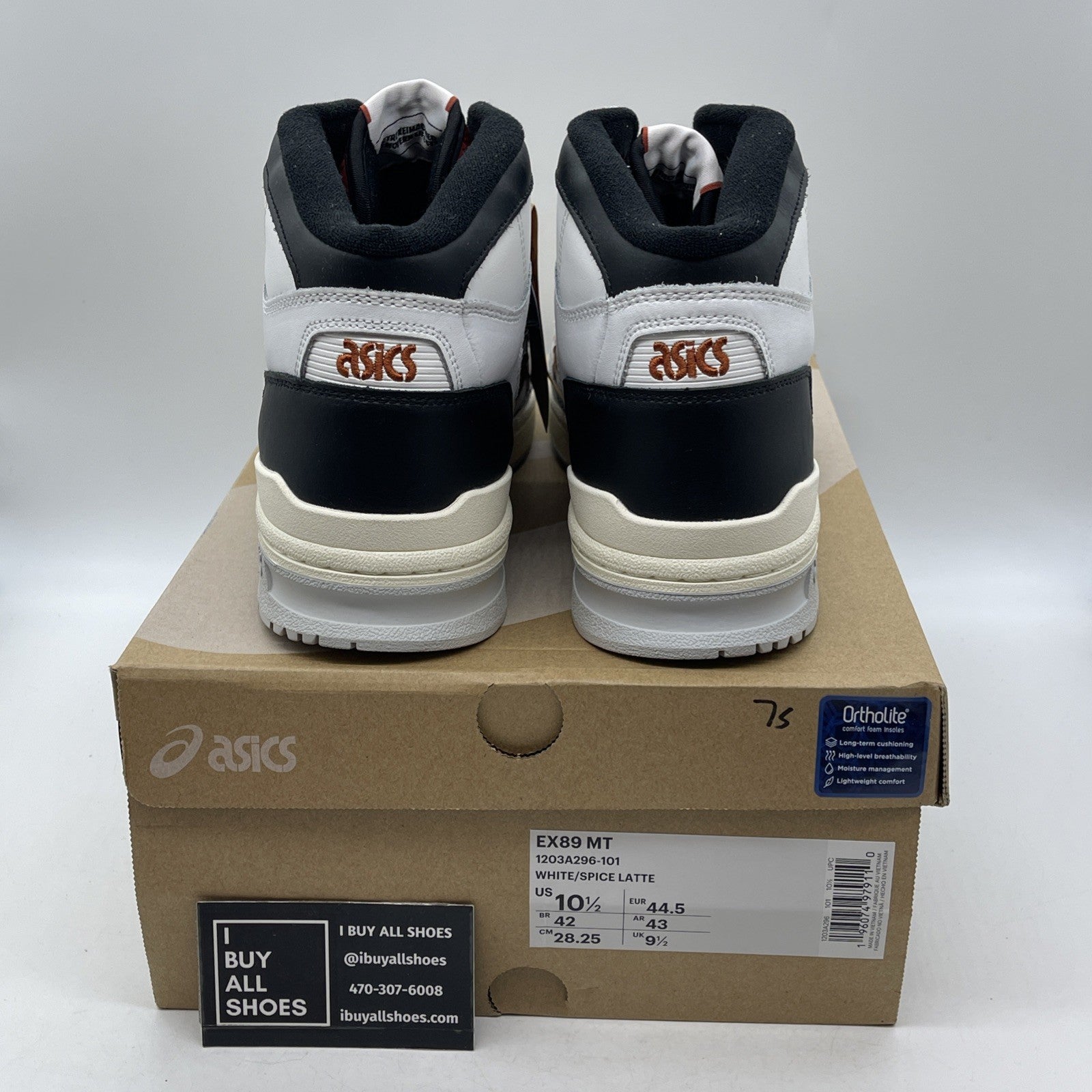 Size 10.5 - Asics EX89 MT White Spice Latte (EX89MT)