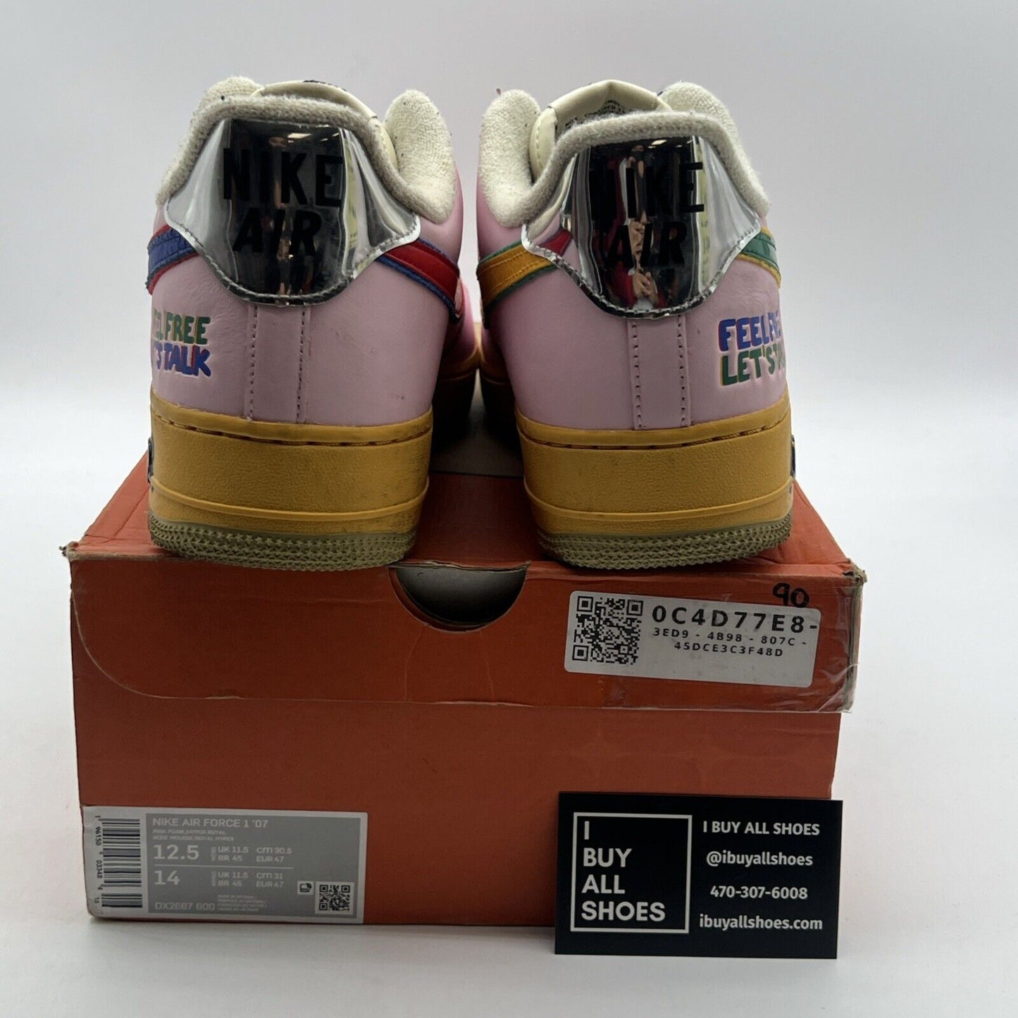 Size 12.5 - Nike Air Force 1 Low Feel Free, Let's Talk (DX2667-600)