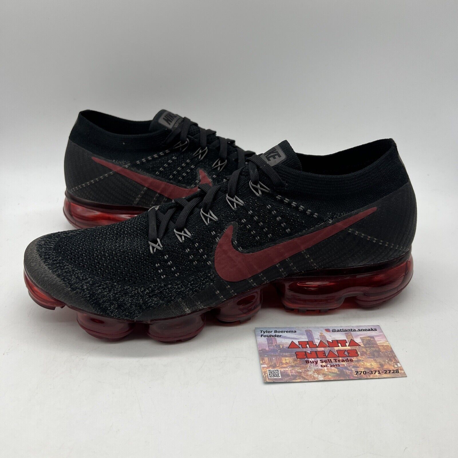 Size 11 - Nike Air VaporMax Bred Black Red (849558-013)