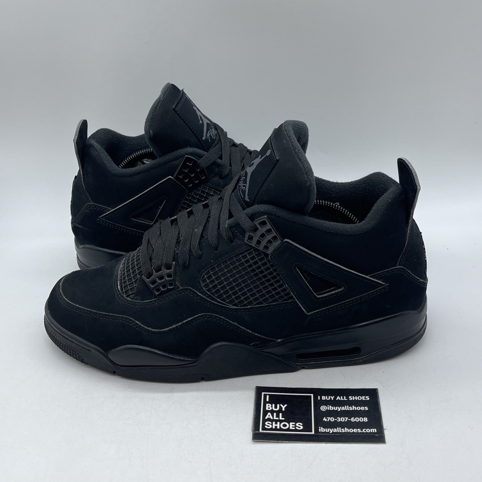 Size 11.5 - Air Jordan 4 Retro Mid Black Cat (CU1110-010)