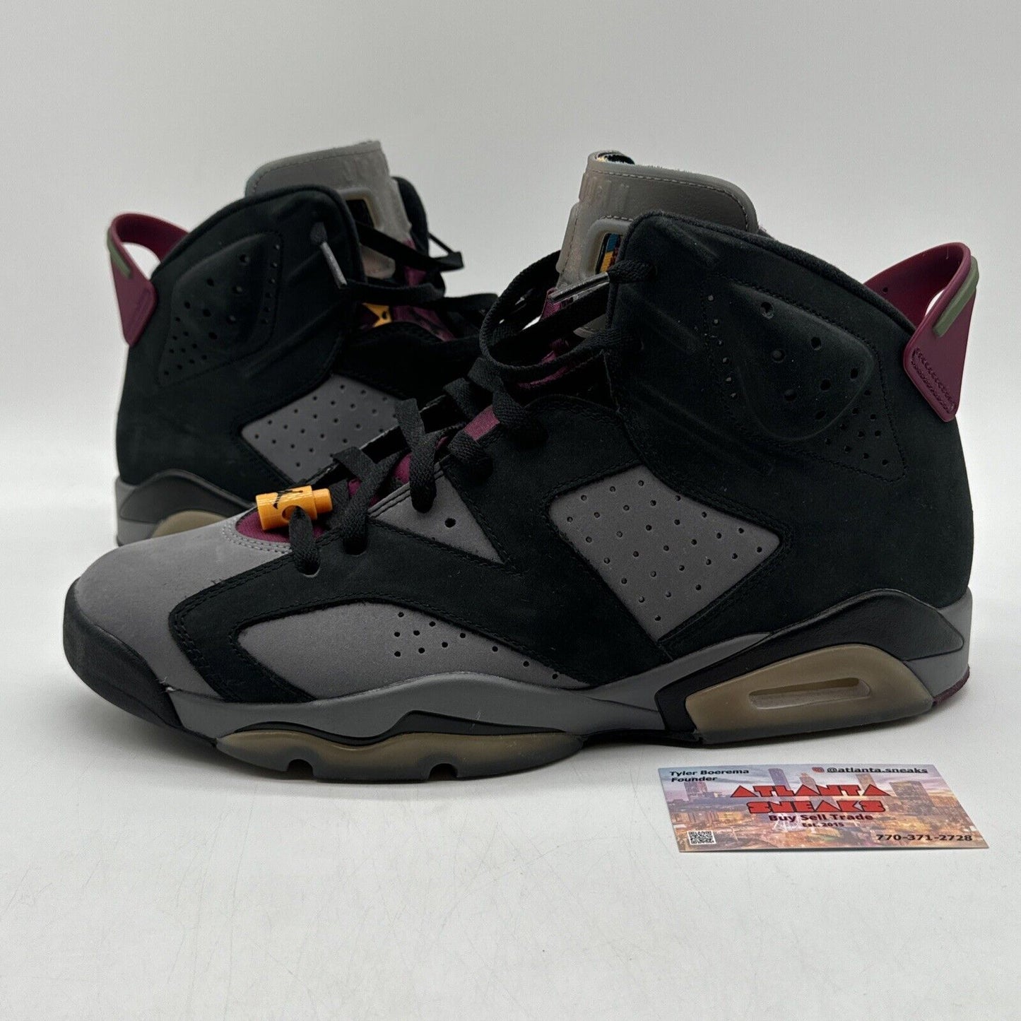 Size 13 - Jordan 6 Bordeaux Grey Burgundy Blue Brown Suede