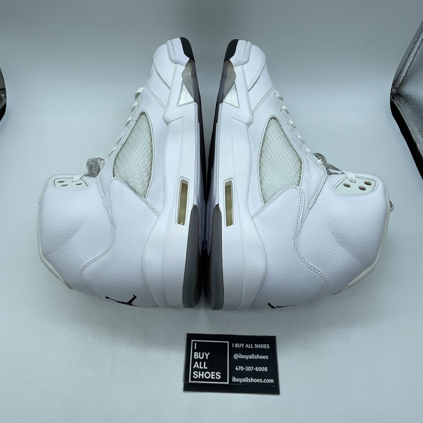 Size 14 - Air Jordan 5 Retro 2015 White Metallic (136027-130)