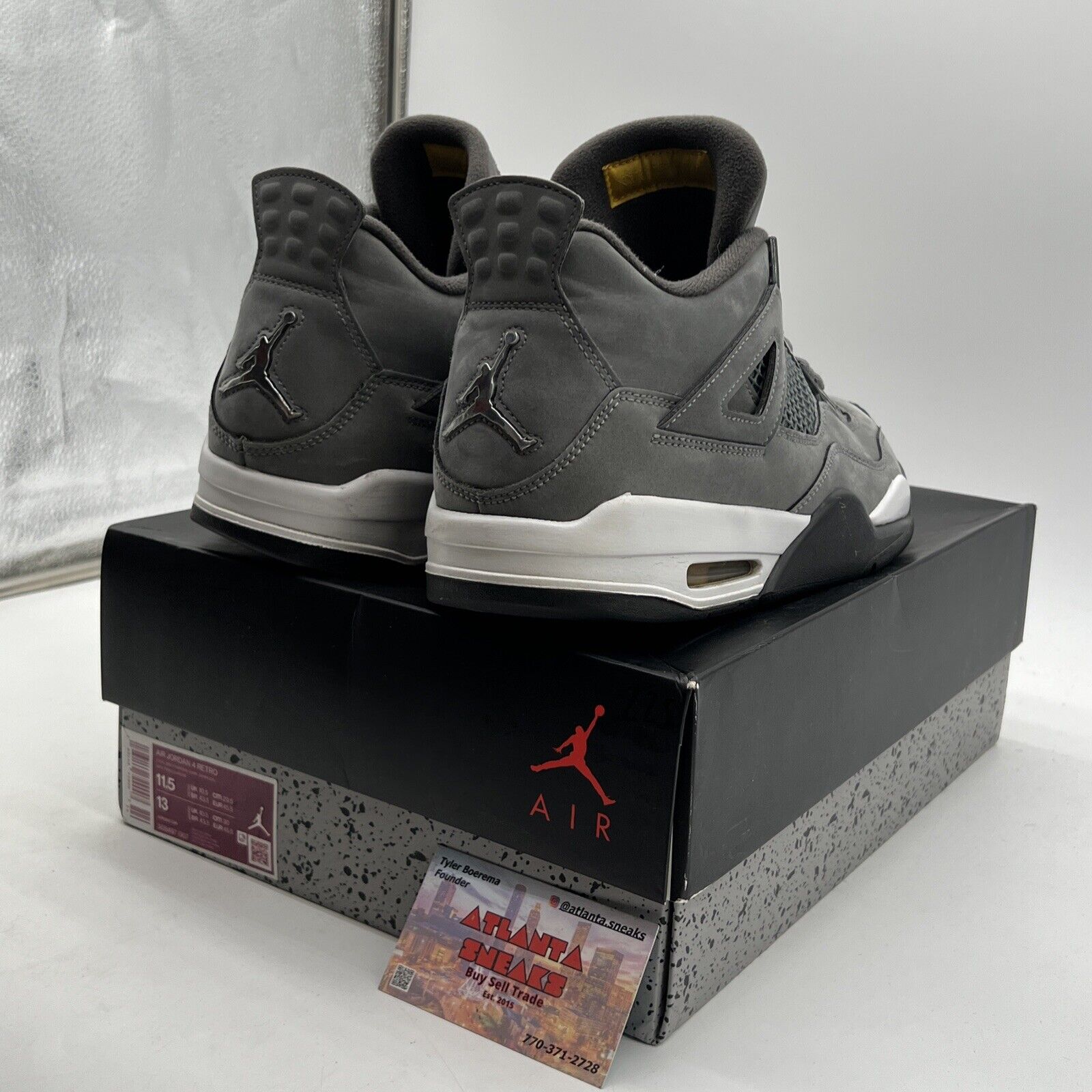 Size 11.5 - Jordan 4 Retro Low Cool Grey (308497-007)