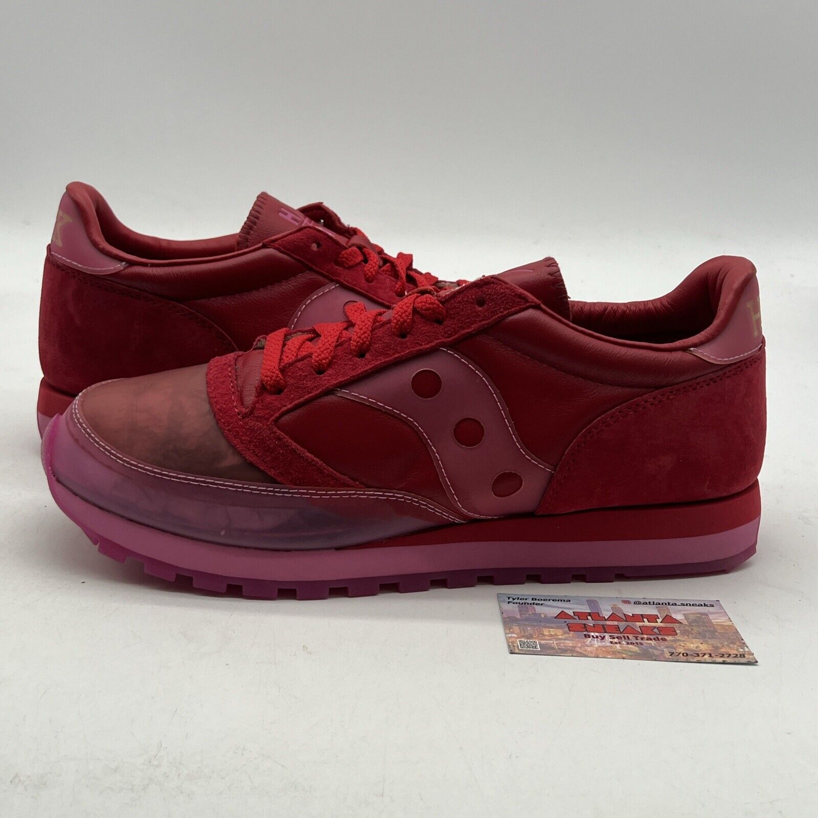 Size 12-Saucony Jazz 81 X Hommewrk Sneakers Sorrel Red Trinidad James (S70605-1)