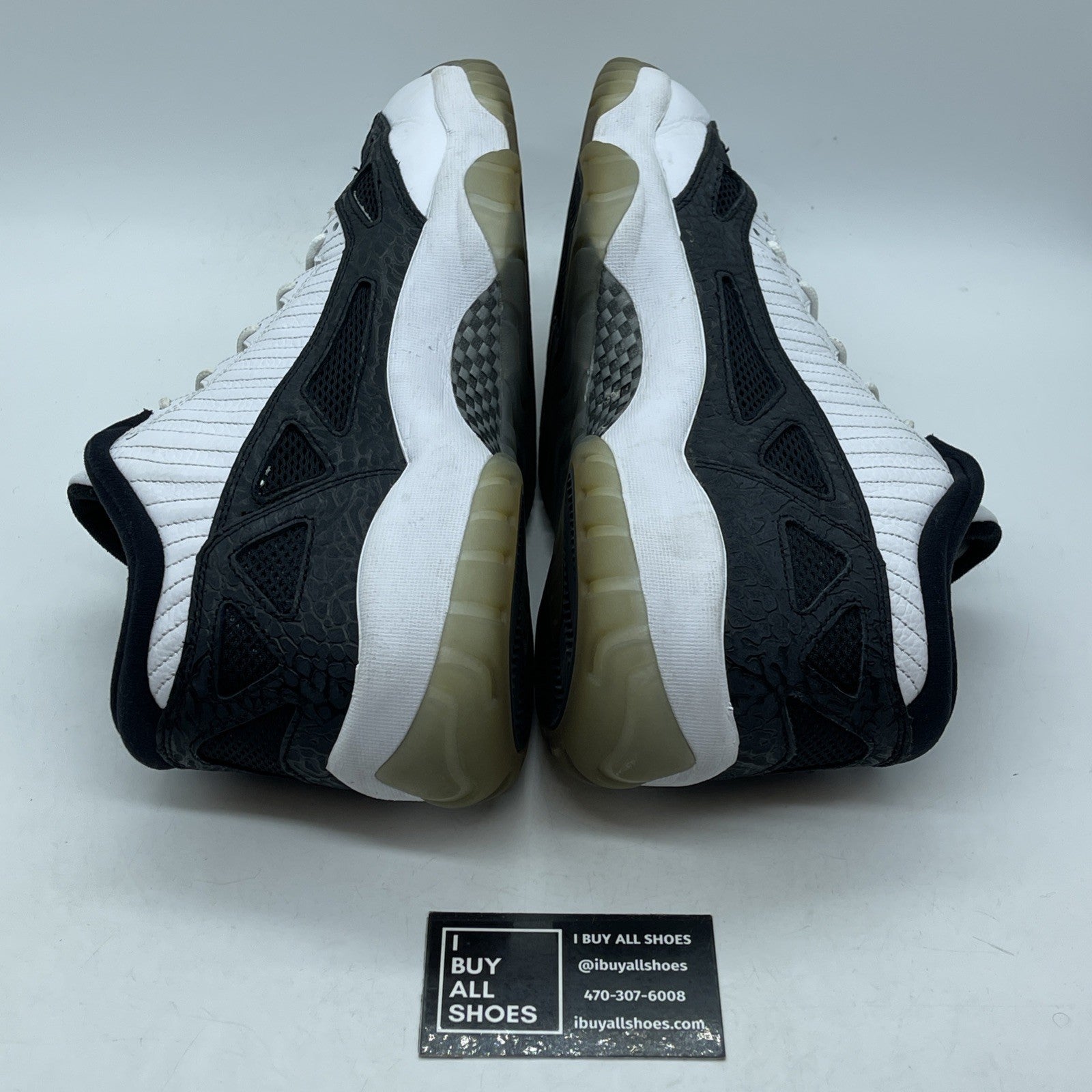 Size 13 - Air Jordan 11 Retro IE Low White Black Suede Leather (306008-100)