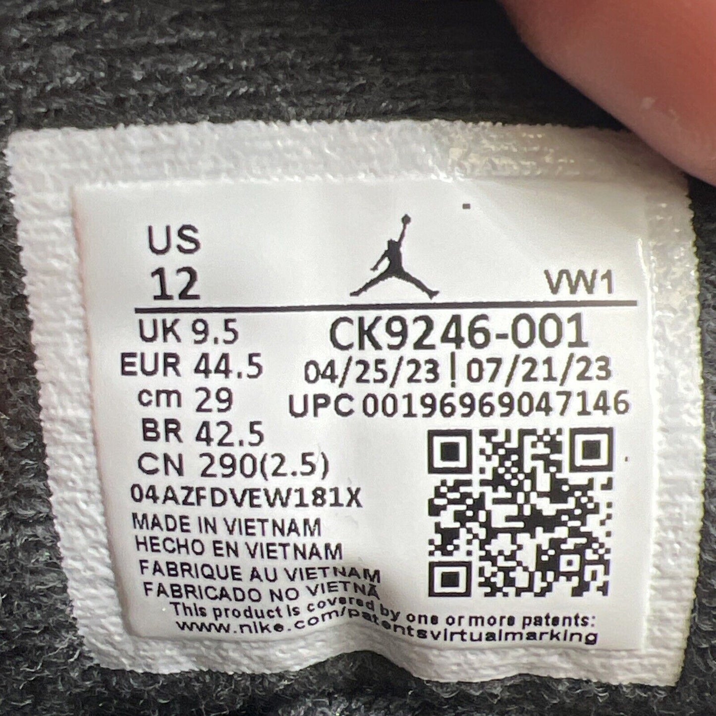 Size 12W - Air Jordan 3 Retro Off Noir W (CK9246-001)