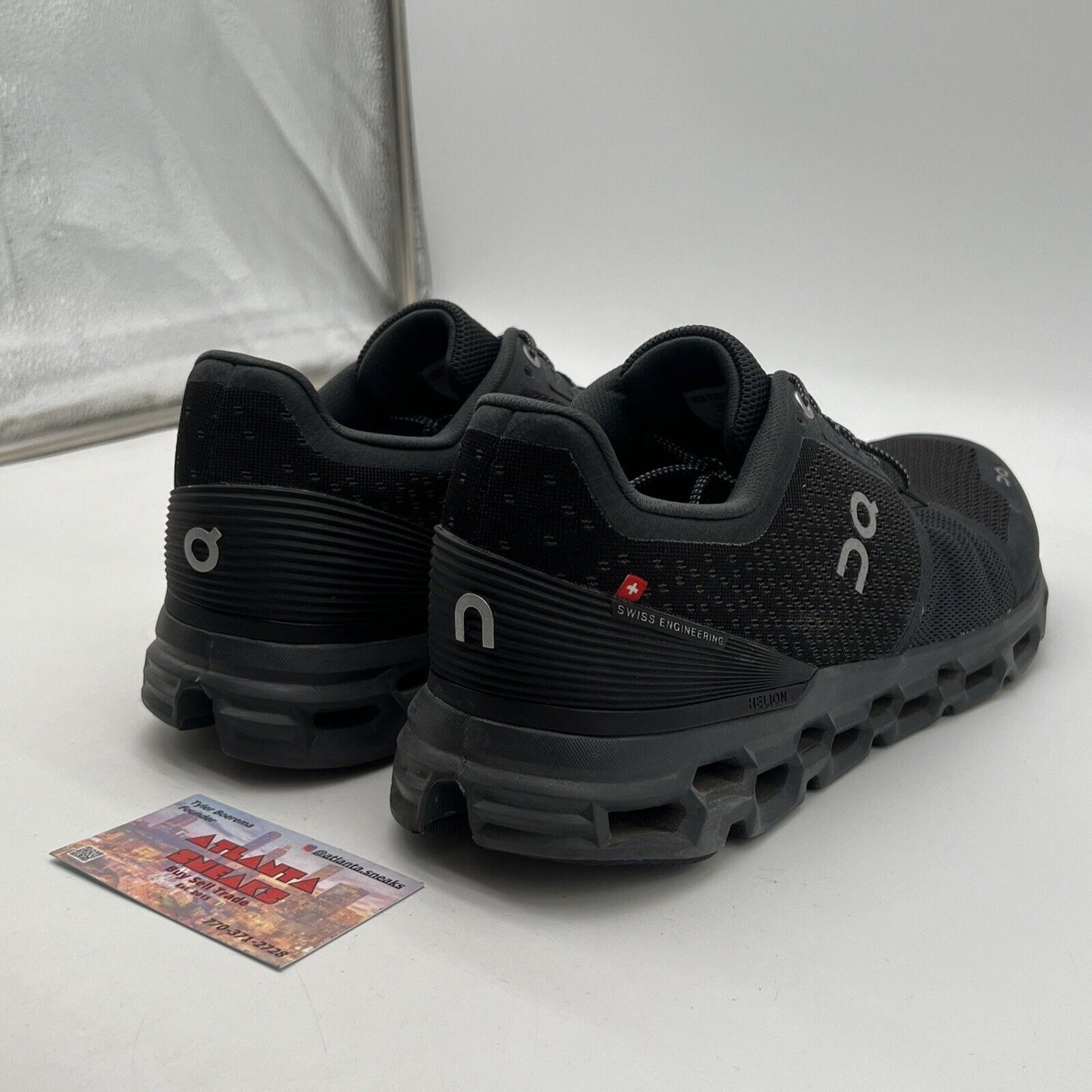 Size 11.5 - On Cloud Helion Speedboard Cloudtec Running Shoes Black Gray