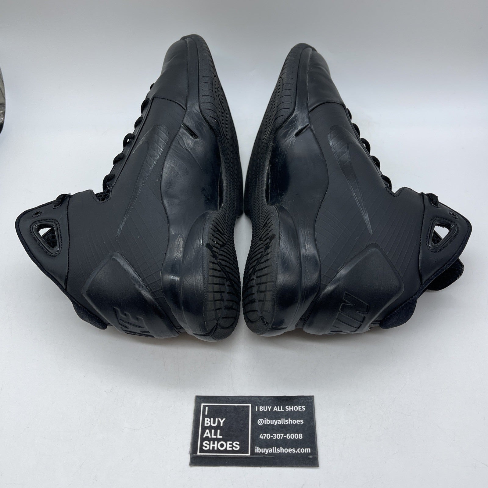 Size 12 - Nike Hyperdunk '08 Retro Triple Black Leather Suede (820321-002)