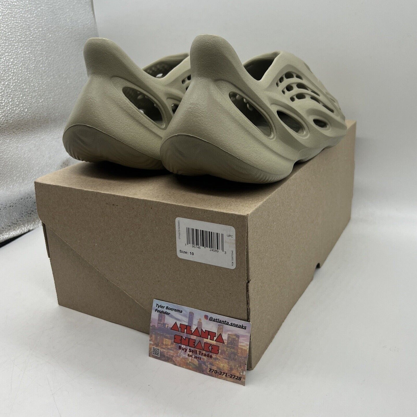 YEEZY FOAM RNR Stone Salt Size 13M GV6840 Adidas Brand New Og All