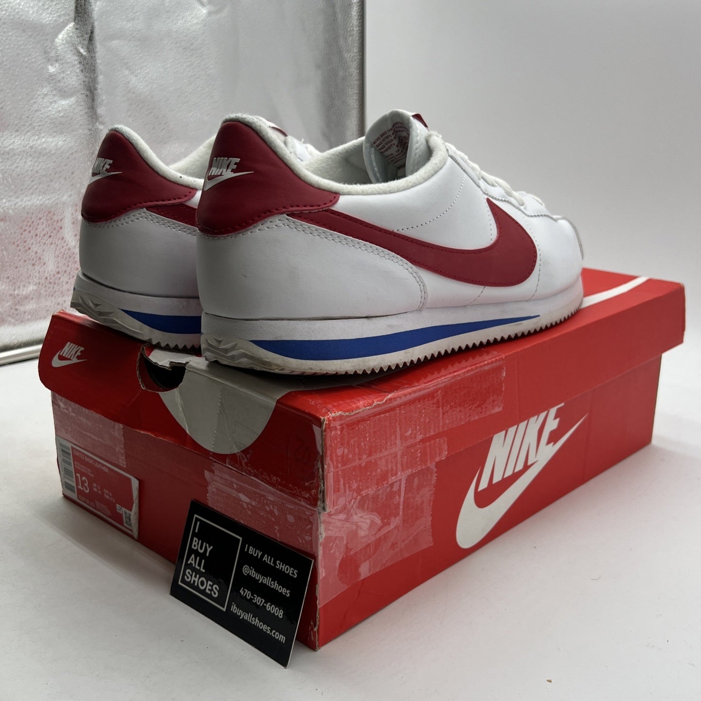 Size 13 - Nike Cortez Basic Leather 2019 Forrest Gump (819719-103)