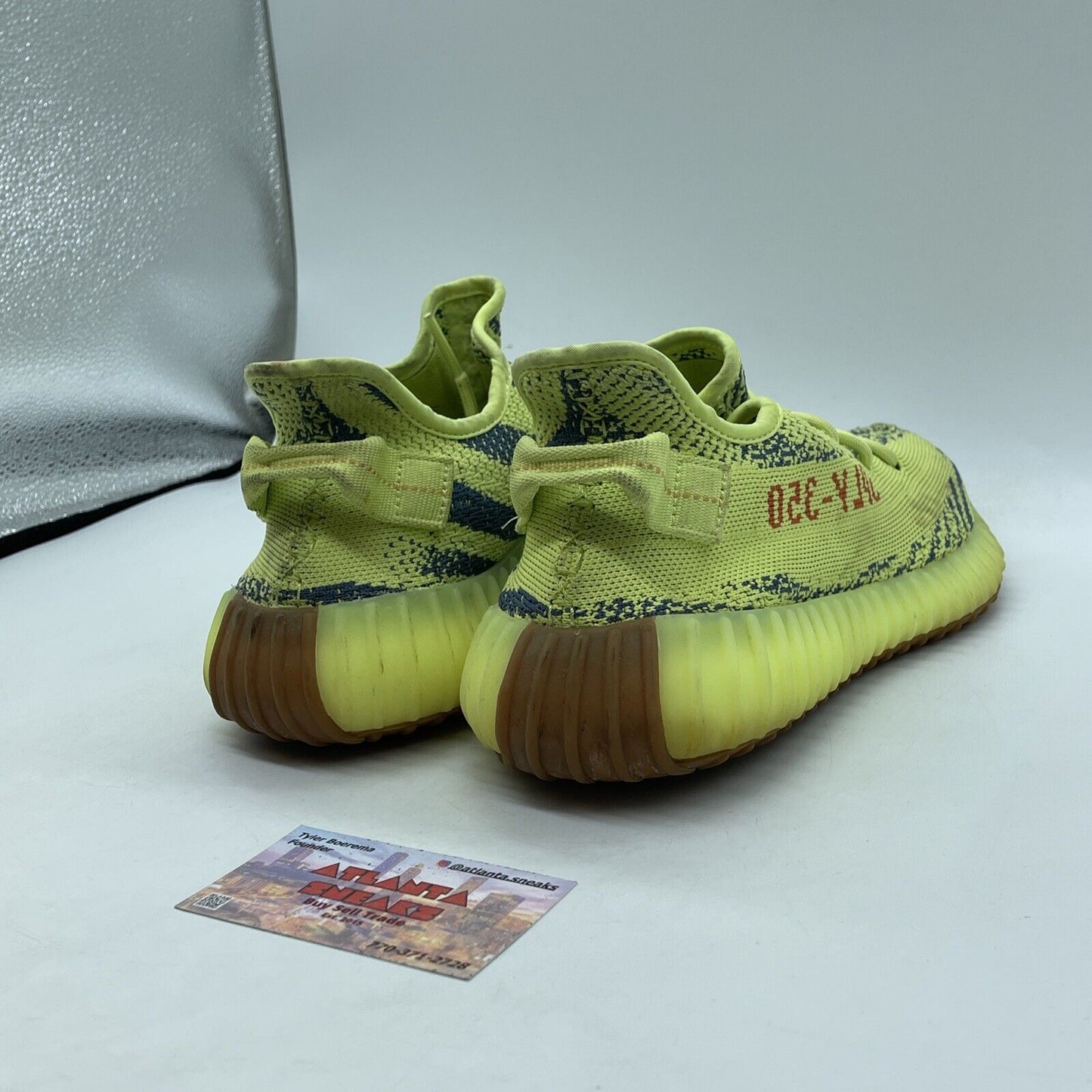 Size 9 - adidas Yeezy Boost 350 V2 Low Semi Frozen Yellow Grey Suede (B37572)