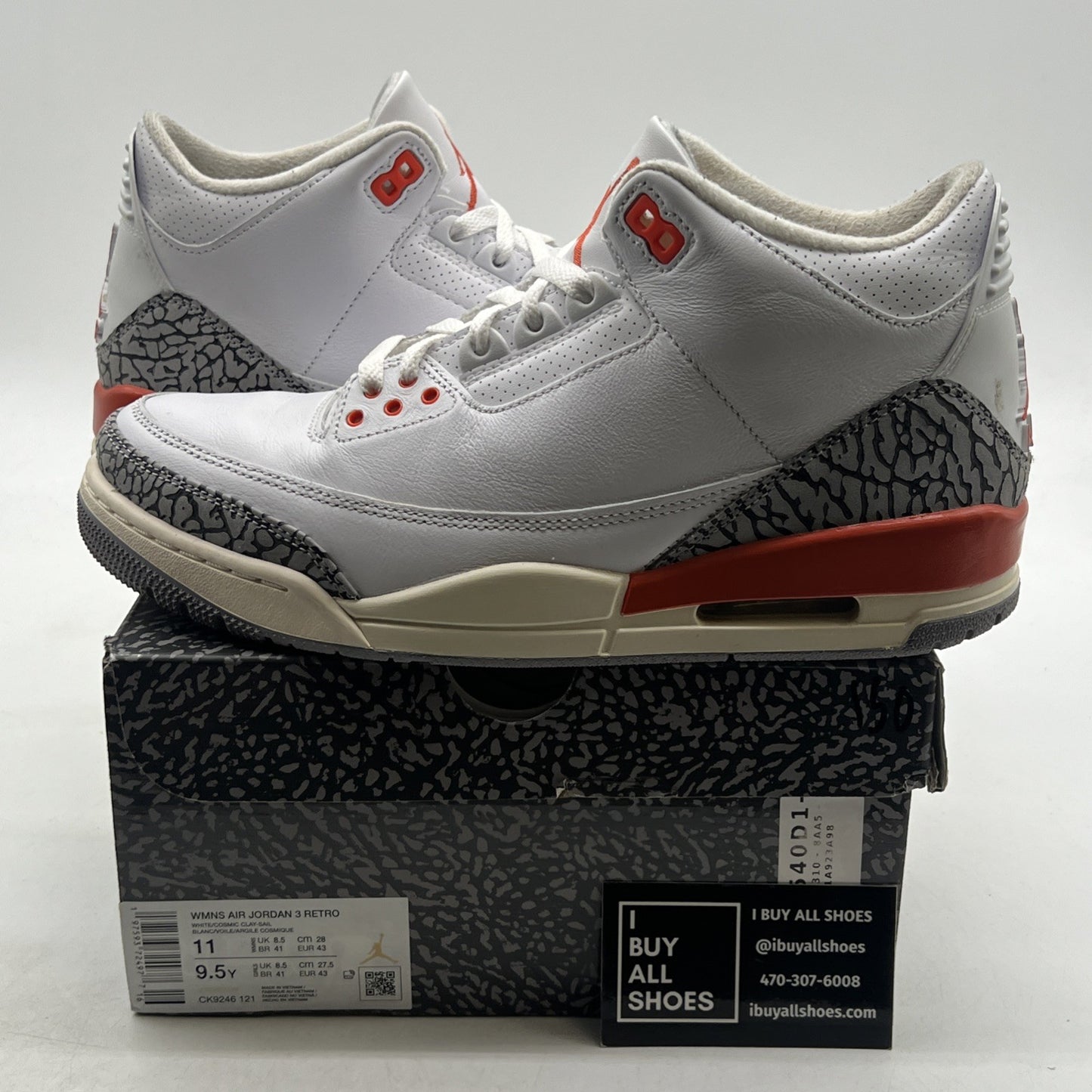 Size 11W - Air Jordan 3 Retro Georgia Peach W (CK9246-121)