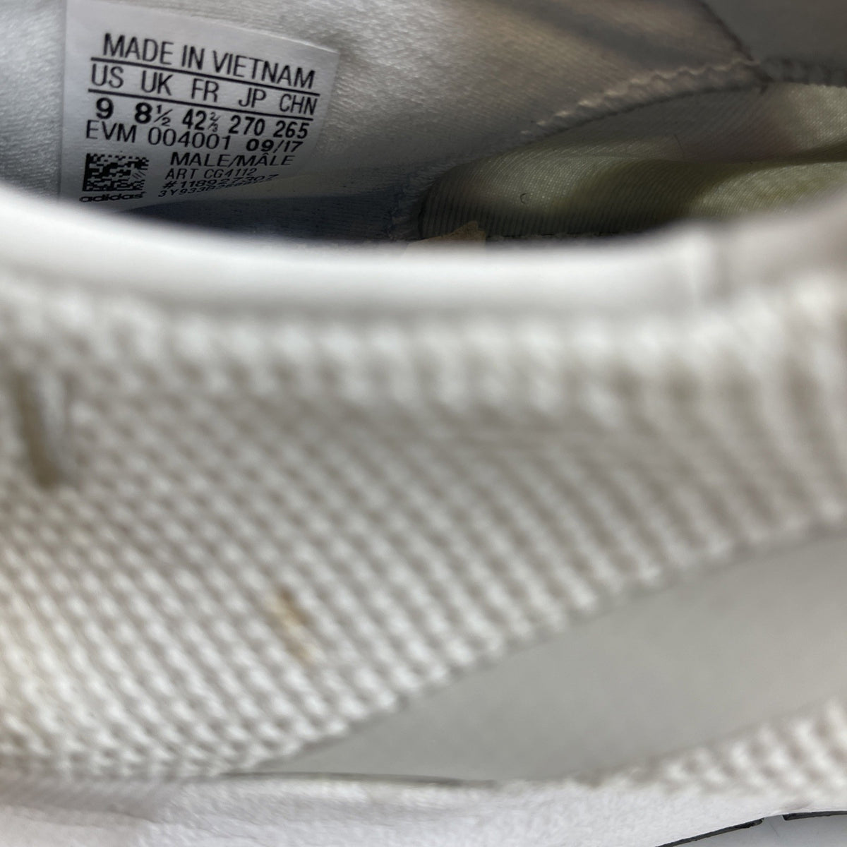 Size 9 - Adidas Swift Run White (CG4112)