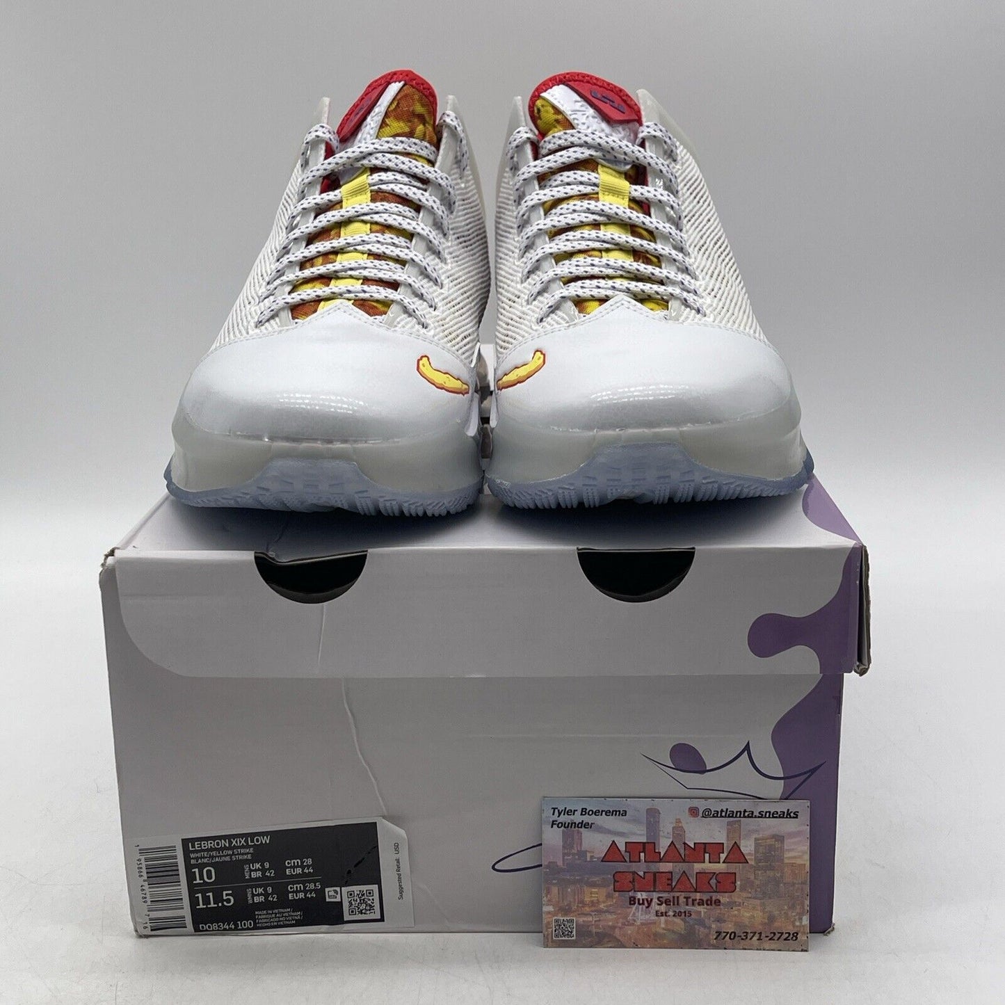 Size 10 - Nike Flintstone x LeBron 19 Low Magic Fruity Pebbles (DQ8344-100)