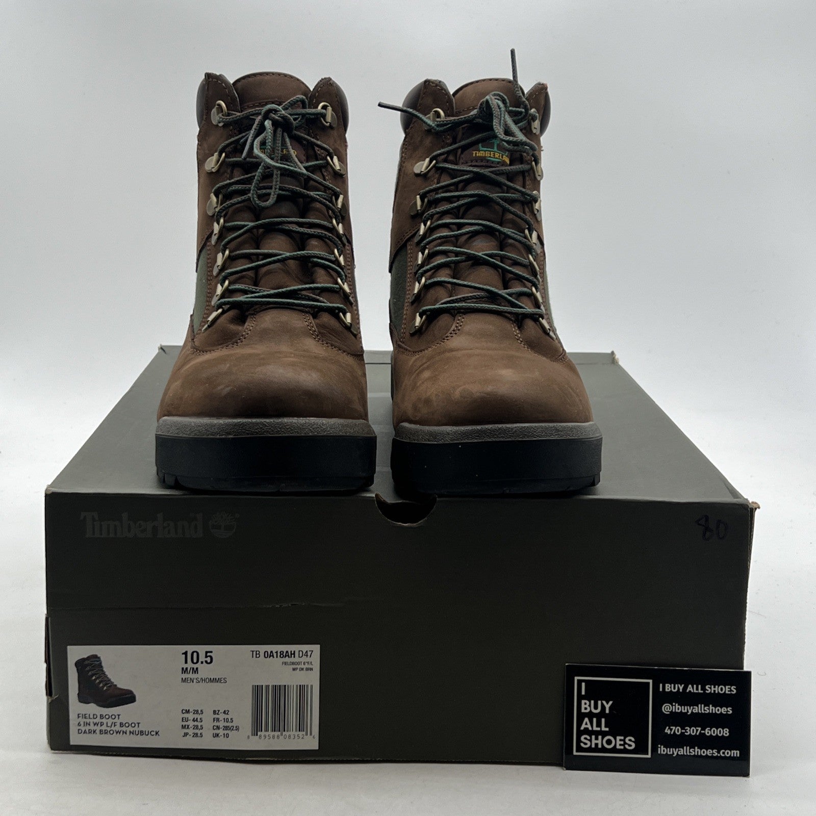 Size 10.5 - Timberland 6" Field Boot Brown (TB0A18AHD47) Snow Rain Boots