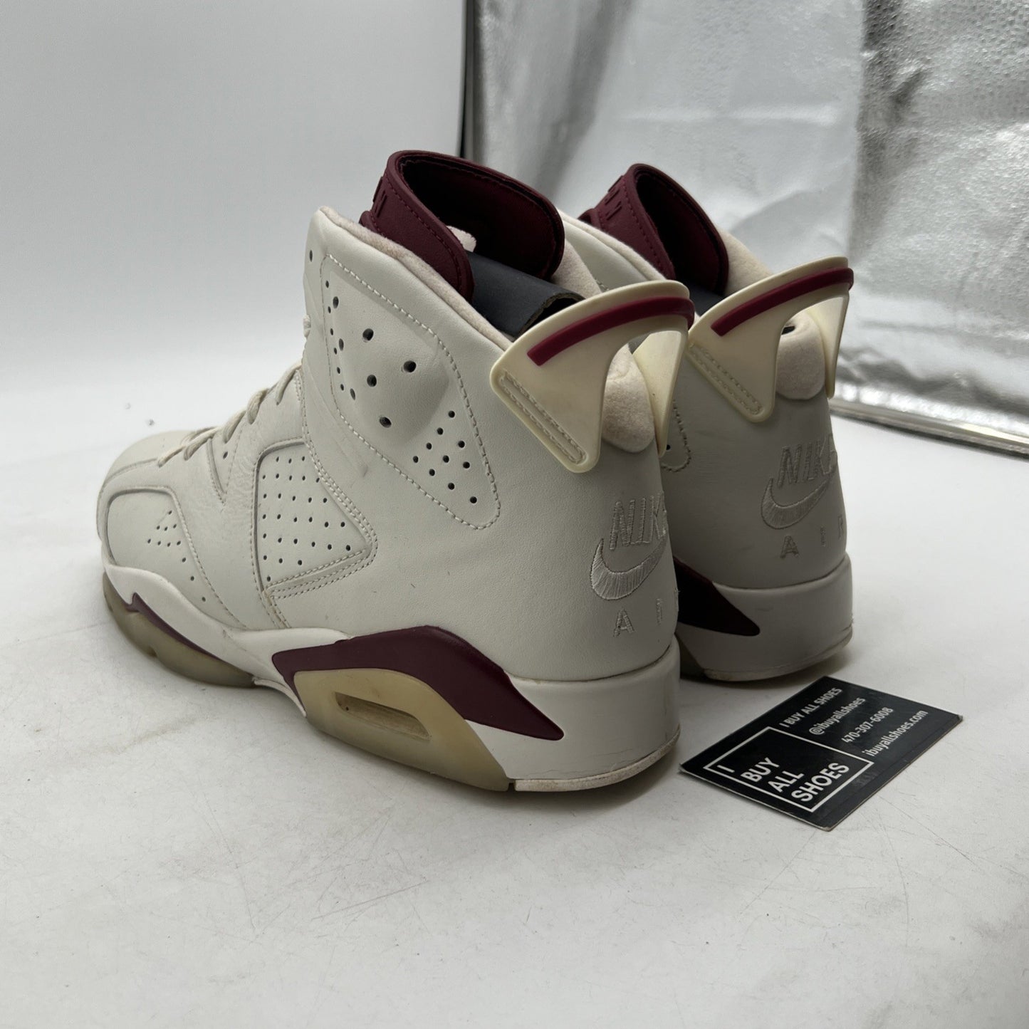 Size 10.5 - Air Jordan 6 Retro 2015 Maroon (384664-116)