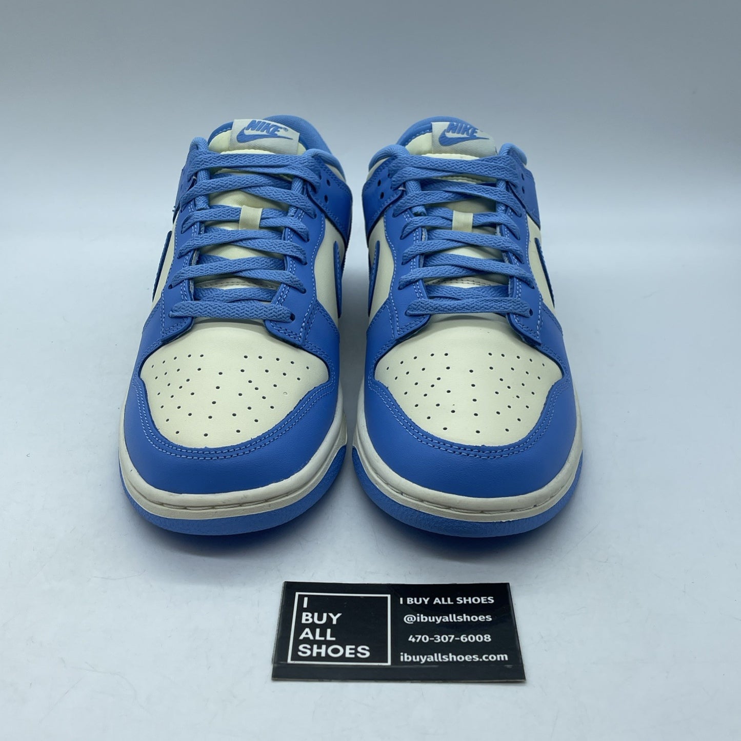 Size 11 - Nike Dunk Low University Blue Coconut Milk White Leather (DV0833-113)