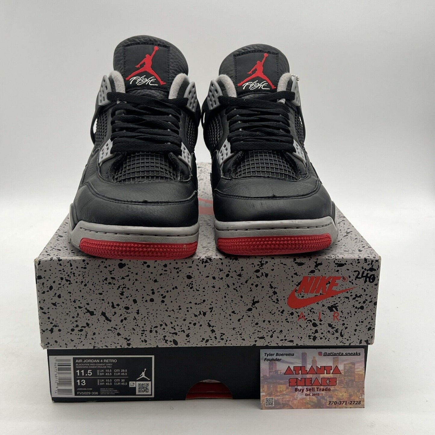 Size 11.5 - Air Jordan 4 Retro Bred Reimagined (FV5029-006)