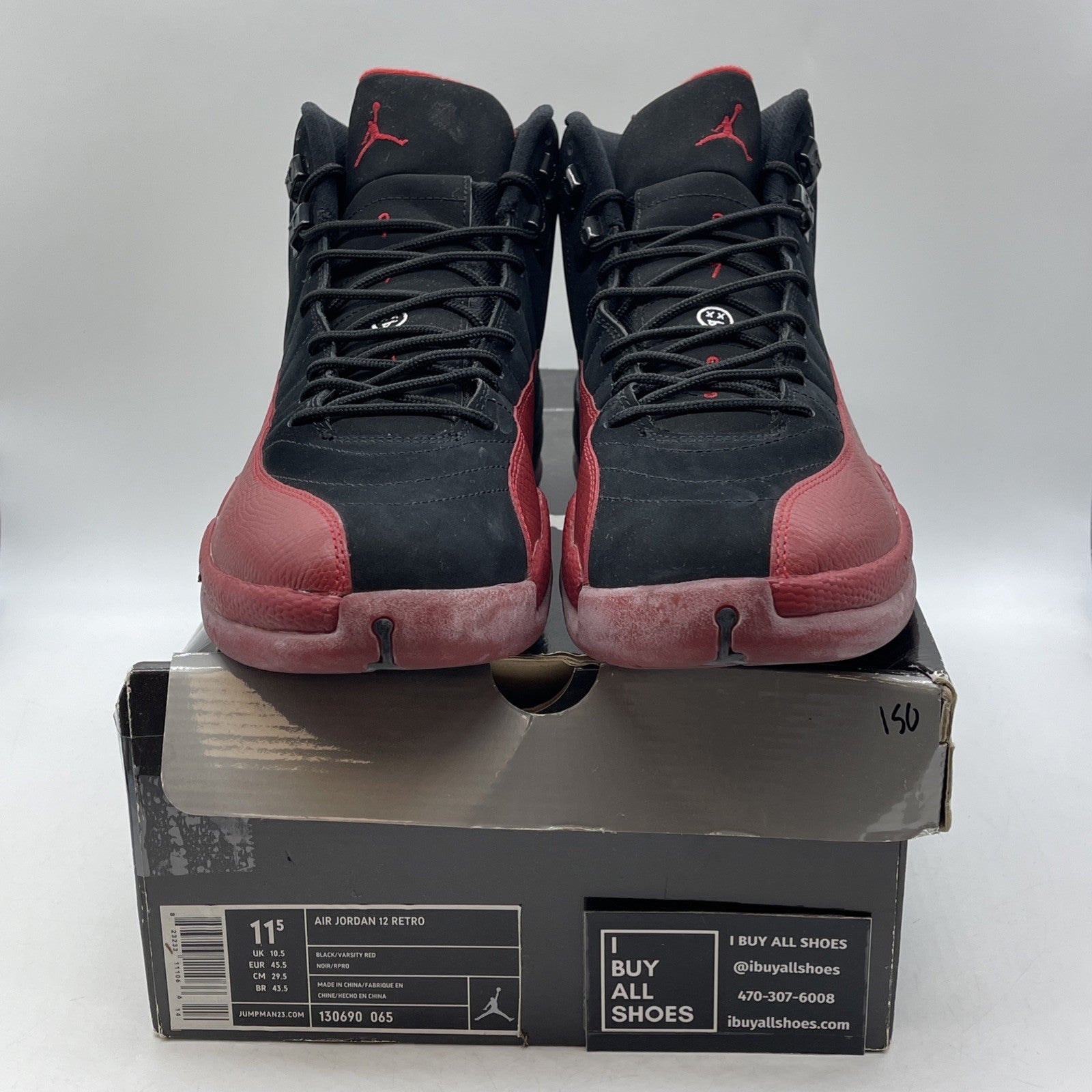 Size 11.5 - Air Jordan 12 Retro 2009 Flu Game (130690-065)