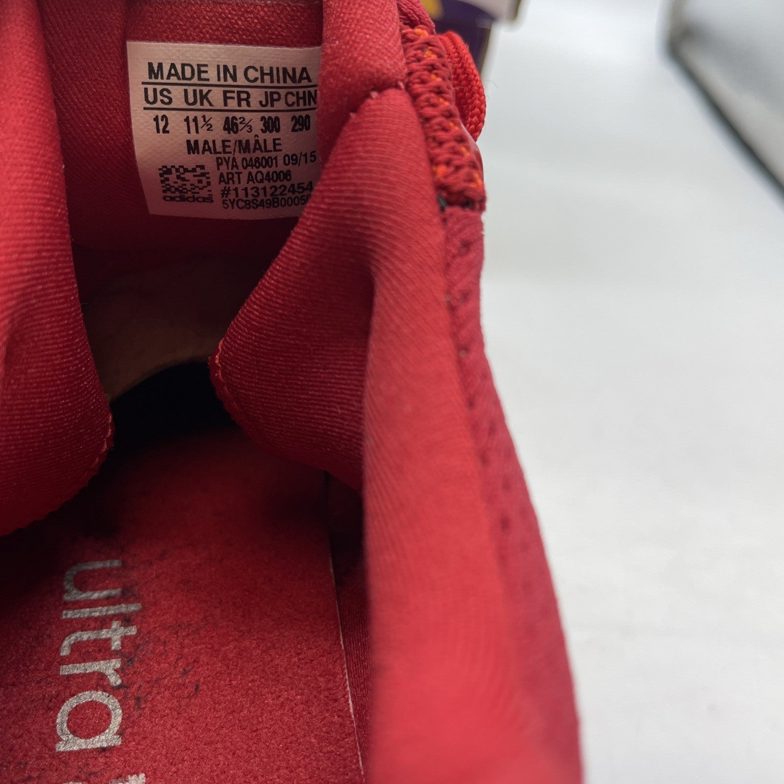 Size 12 - Adidas UltraBoost 2.0 Red Gradient (AQ4006)