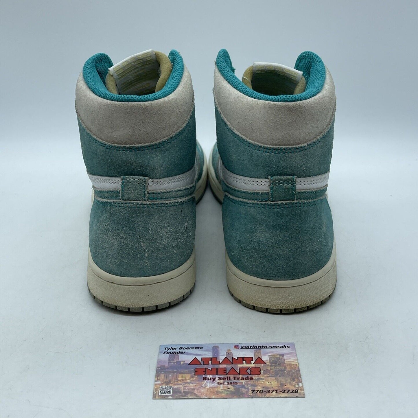 Size 11 - Jordan 1 Retro OG High Turbo Green Suede Leather White (555088-311)