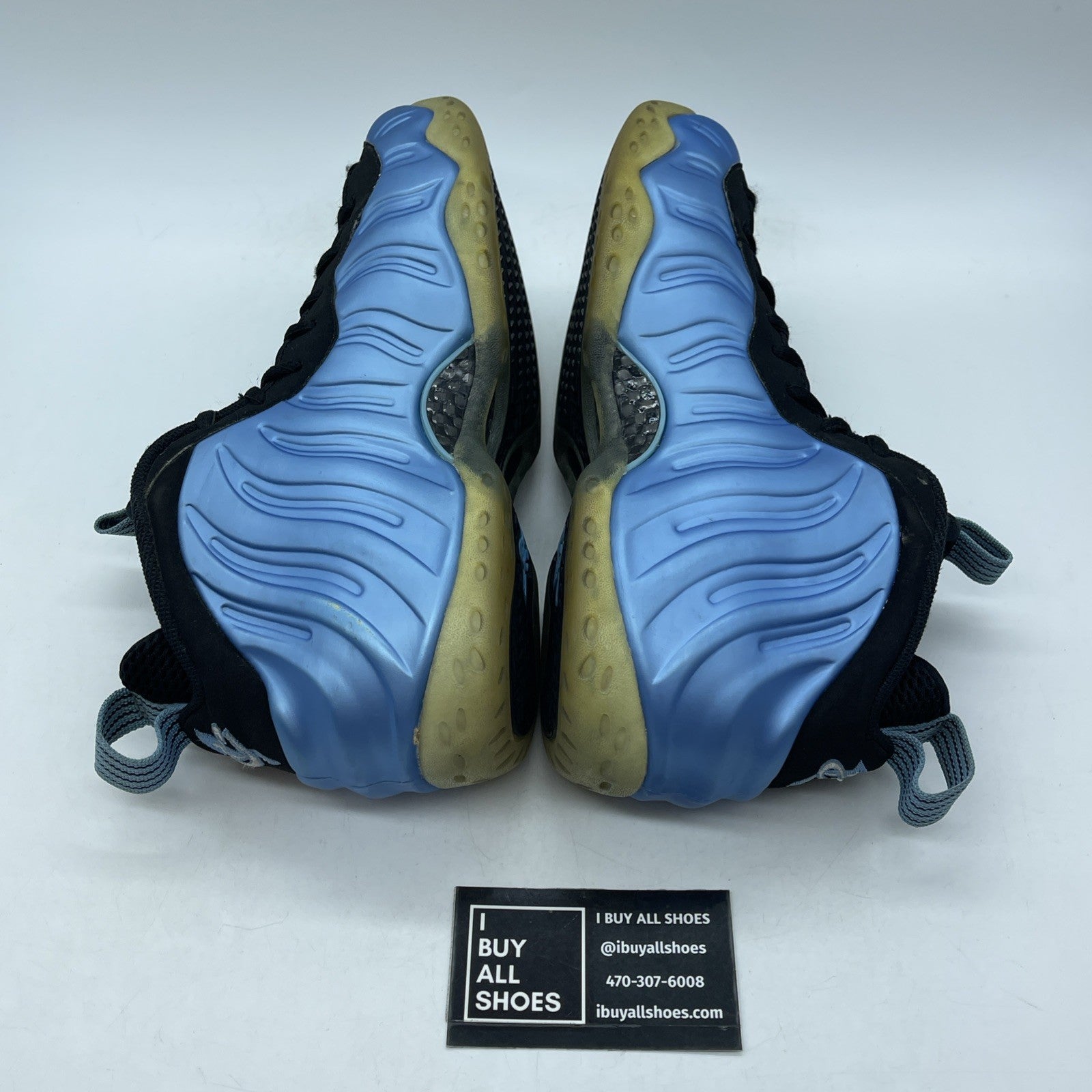 Size 8 - Nike Air Foamposite One University Blue Black Suede (314996-402)