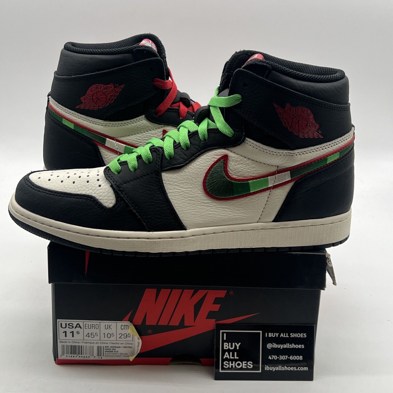 Size 11.5 - Air Jordan 1 Retro OG High A Star Is Born (555088-015)