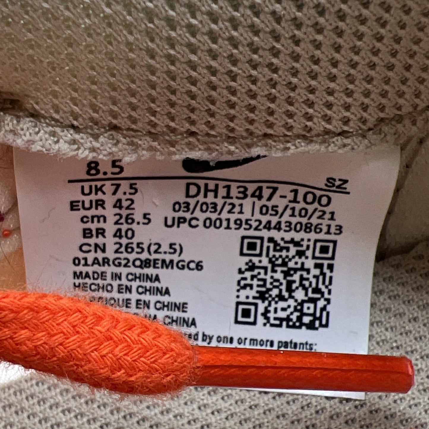 Size 8.5 - Nike sacai x Clot x LDWaffle Net Orange Blaze (DH1347-100)