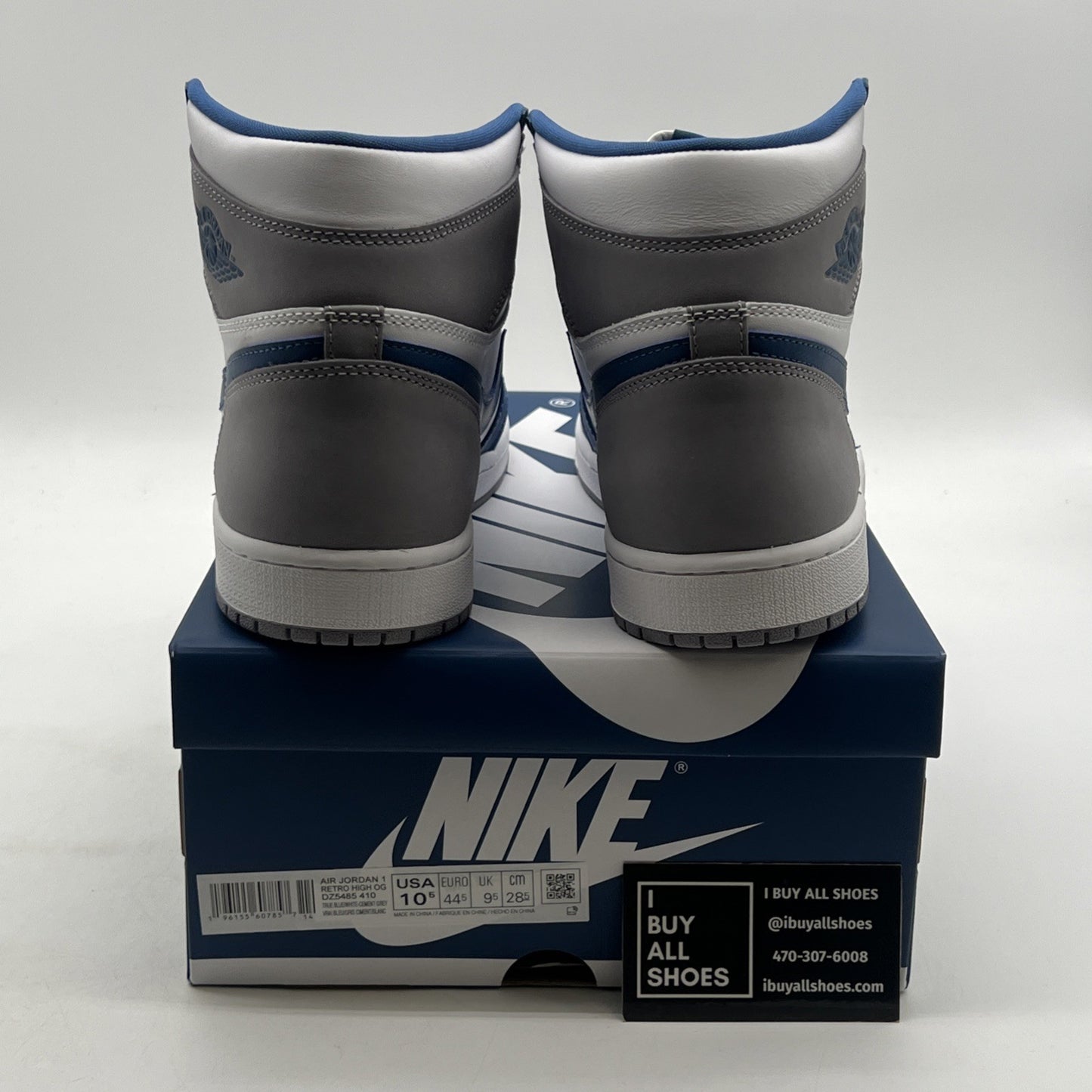 Size 10.5 - Air Jordan 1 Retro OG High True Blue (DZ5485-410)